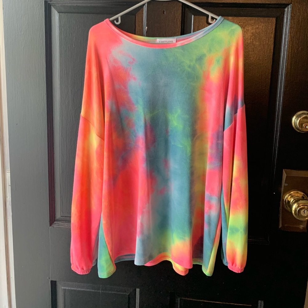 Brand new boutique tie-dyed shirt size small
